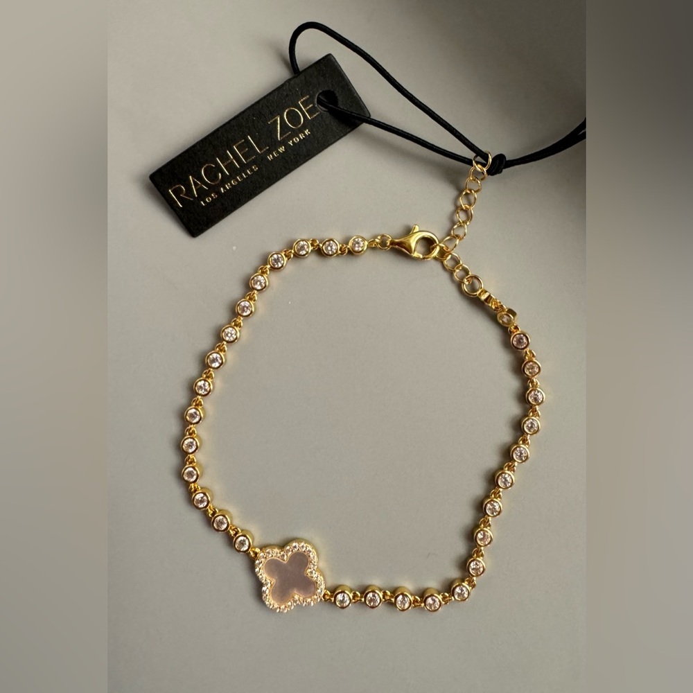 Rachel Zoe Cubic Zirconia Bracelet Gold